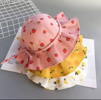 Image 4 of Valentina Pineapple Ruffle Sun Hat