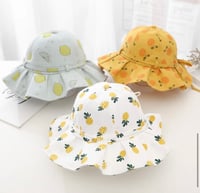 Image 2 of Valentina Pineapple Ruffle Sun Hat