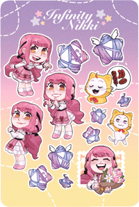 Infinity Nikki Sticker Sheet