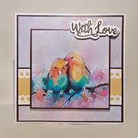 With Love - Watercolour Birds