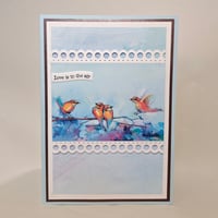 Love is in the air - Watercolour Birds 
