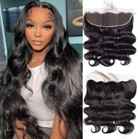 Image 1 of  Raw Hair Guru 13x6  Virgin Hair HD swiss lace frontal 