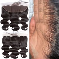 Image 2 of  Raw Hair Guru 13x6  Virgin Hair HD swiss lace frontal 