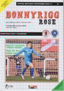 Image of Bonnyrigg Rose Athletic FC "vs. Stranraer" Magazine