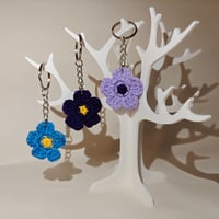 Image 1 of Crochet Flower Keyring