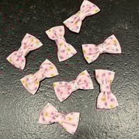 Image 2 of Barrette fleurie rose et orange