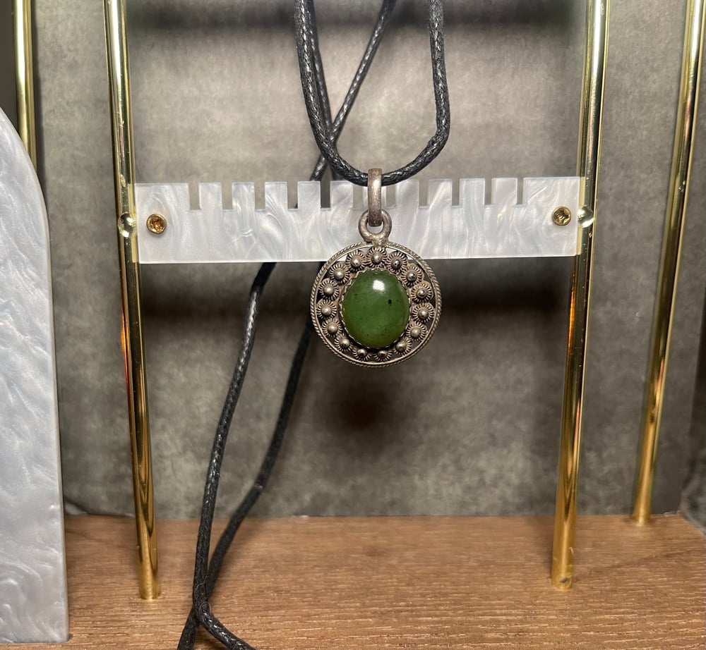 Image of Vintage Sterling Silver Pendant Necklace