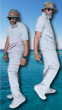 Image 2 of Grey Reversible/Convertible Nautical Polo Set 