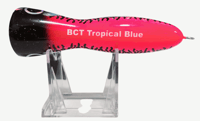 Image 2 of 40g Black Tip Tiger Stipe Pink Body, Silver Belly Popper