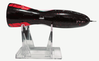 Image 3 of 40g  Black, Red Speckled Silver Wing Popper