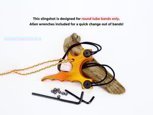 Image of Wooden Slingshot, Spectraply The Twister Sling Shot, Wood Catapult, right hand pull, left hand hold