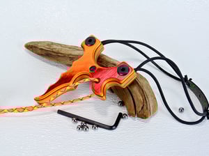 Image of Wooden Slingshot, Spectraply The Twister Sling Shot, Wood Catapult, right hand pull, left hand hold