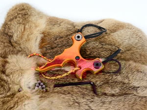 Image of Wooden Slingshot, Spectraply The Twister Sling Shot, Wood Catapult, right hand pull, left hand hold