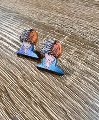 Peppermint Boy Resin Earrings
