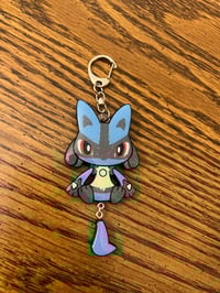 Image 1 of Fighting Furry Resin Keychain
