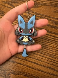 Image 2 of Fighting Furry Resin Keychain
