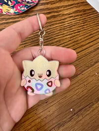Image 2 of Baby Egg Resin Keychain
