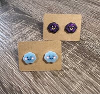 Image 1 of Oboro and Kurogiri Inspired Cloud Earrings