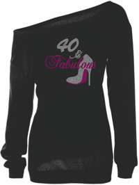 Image 1 of Rhinestone 40 & Fabulous Off-The-Should