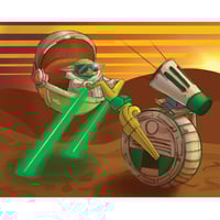 Image 2 of Big Wheels Keep on Turnin' Art Print