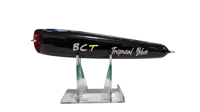 Image 2 of 50g Blue, Greenish Yellow Sideline, Silver Belly Diving Popper