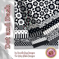 Image 6 of DOT AND DASH 21pc Sampler Box by Doodle Bug Designs for Riley Blake Designs.