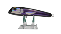 Image 1 of 50g Blue Top, Purple Sides Silver Belly Diving Popper