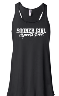 Women's Flowy Black Tank 