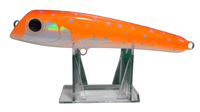 Image 1 of 50g Orange, White Belly, Gray Spotted Diving Popper