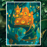 Image 1 of Birdhouse Art Print