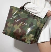 Image 2 of Camouflage Vinyl Tote Bag
