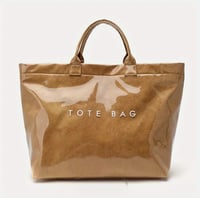 Image 1 of Camel Vinyl Tote Bag