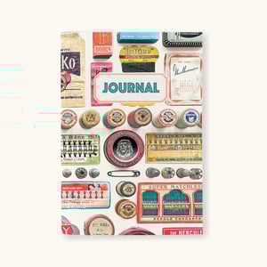 Image of Haberdashery Vintage Style Journal Recycled Papers