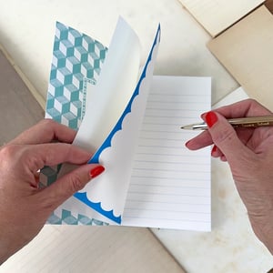 Image of Pencil Boxes Vintage Style Journal Recycled Papers
