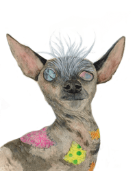 Image 1 of Ugly Dog Giclée Art Print 8"x10"