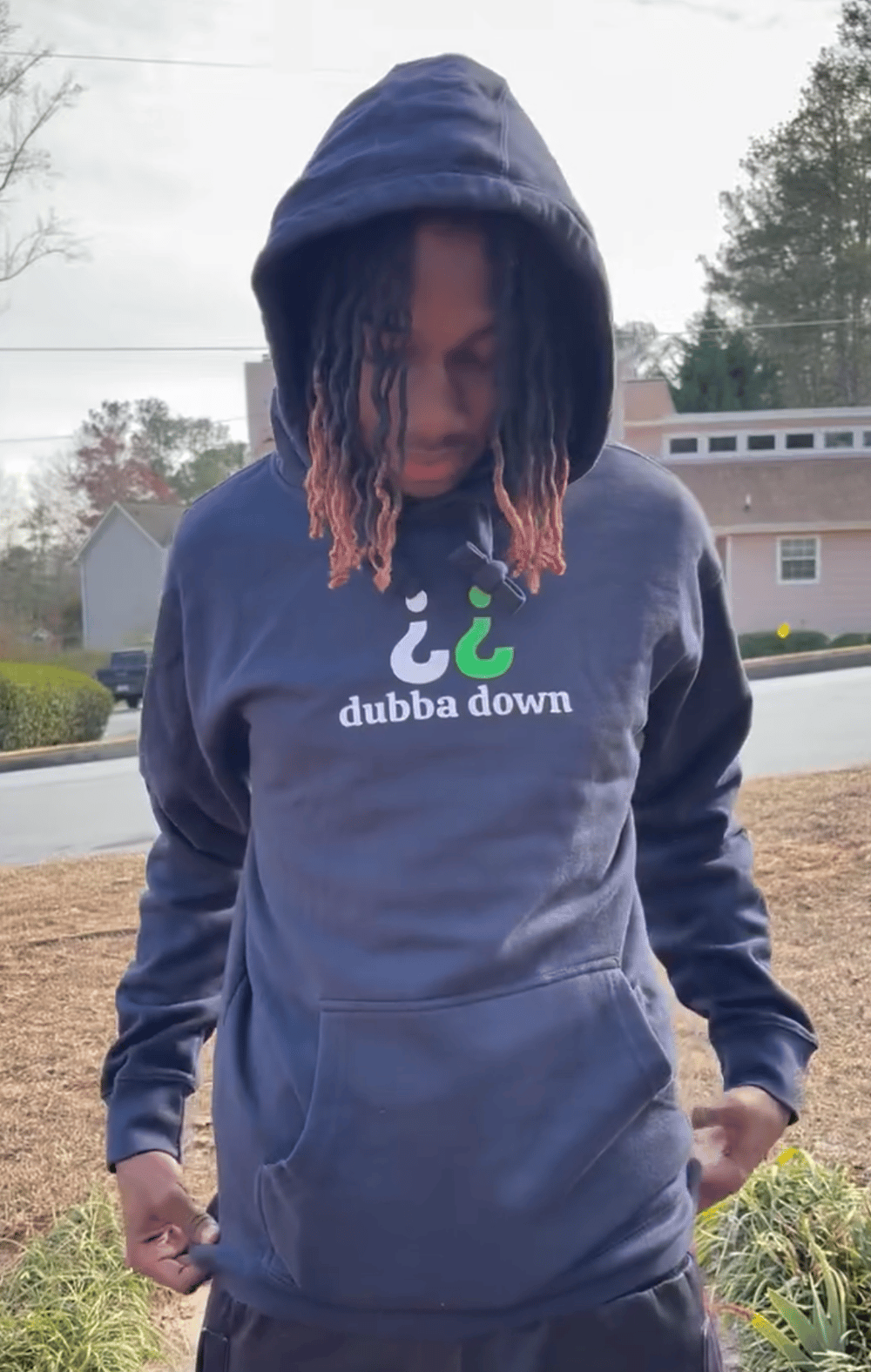 Image of Dubba Down Hoodie (Navy)