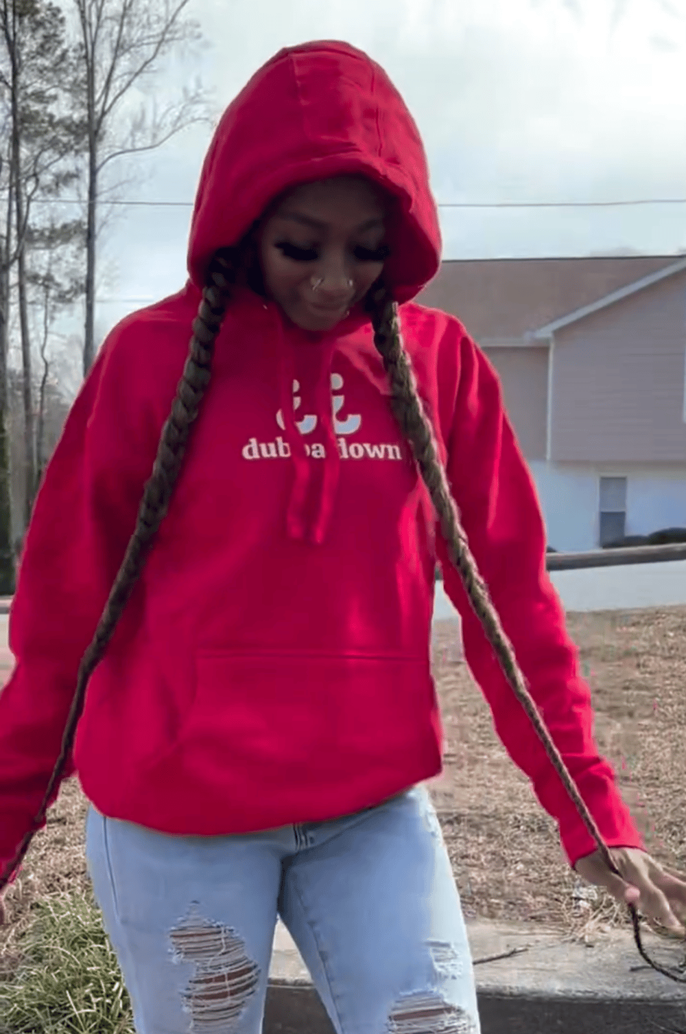 Image of Dubba Down Hoodie (Red)