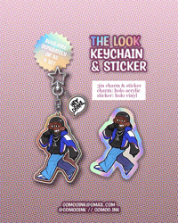 [PREORDERS] HEY DR*KE/THE LOOK 3in Keychain and Sticker