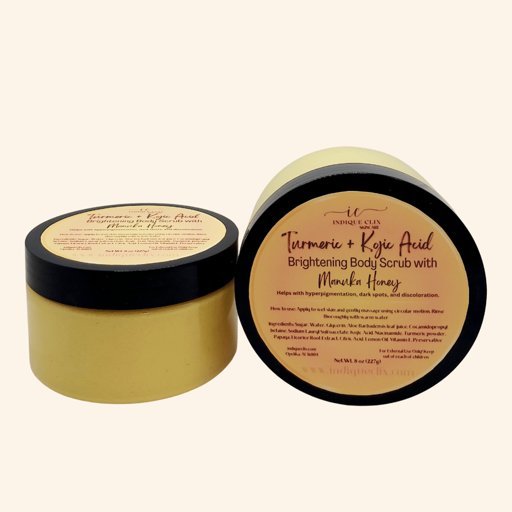 Image of Turmeric and Kojic Acid Body Scrub with Manuka Honey