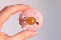 Image 2 of Newborn Pacifier - Latex Nipple - Flower