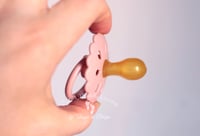 Image 3 of Newborn Pacifier - Latex Nipple - Flower