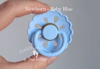 Image 7 of Newborn Pacifier - Latex Nipple - Flower