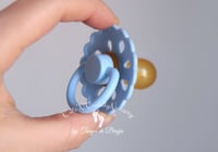 Image 8 of Newborn Pacifier - Latex Nipple - Flower