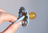 Image 10 of Newborn Pacifier - Latex Nipple - Flower