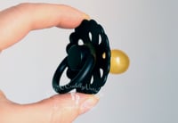 Image 12 of Newborn Pacifier - Latex Nipple - Flower