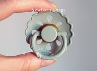 Image 13 of Newborn Pacifier - Latex Nipple - Flower