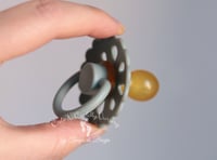 Image 14 of Newborn Pacifier - Latex Nipple - Flower