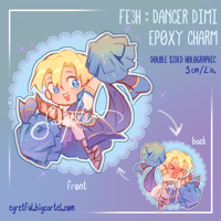 [PRE-ORDER] Dancer Dimitri Double Sided Epoxy Charm