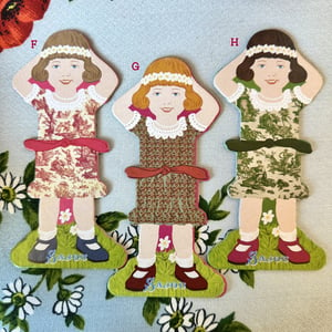 Image of Sajou Little Girls Thread & Ribbon Cards