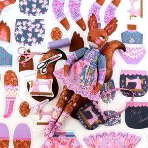 Image of Diy Kit - Sami the Sewing Squirrel Sewing Kit